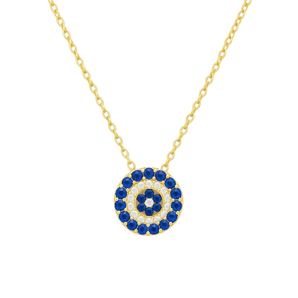 Hera | Pave Evil Eye Necklace - Bara Boheme