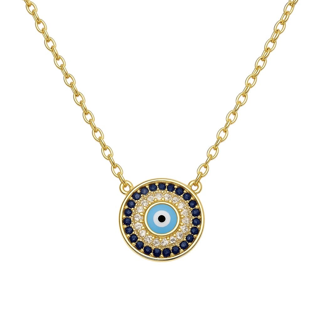 Hestia | Pave Evil Eye Necklace - Bara Boheme