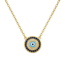 Hestia | Evil Eye Sapphire CZ Necklace