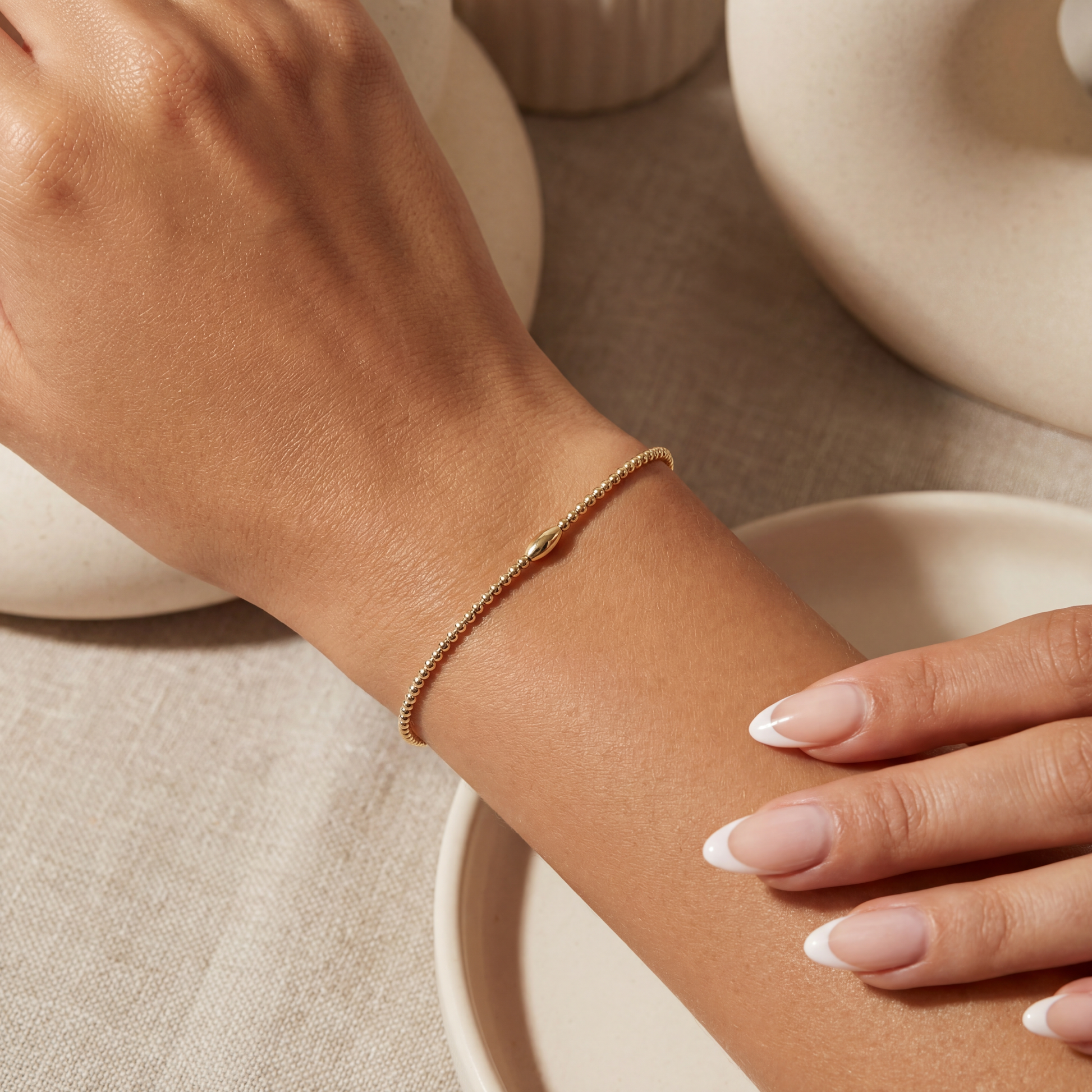 Kelli | Gold Filled Beaded Bracelet