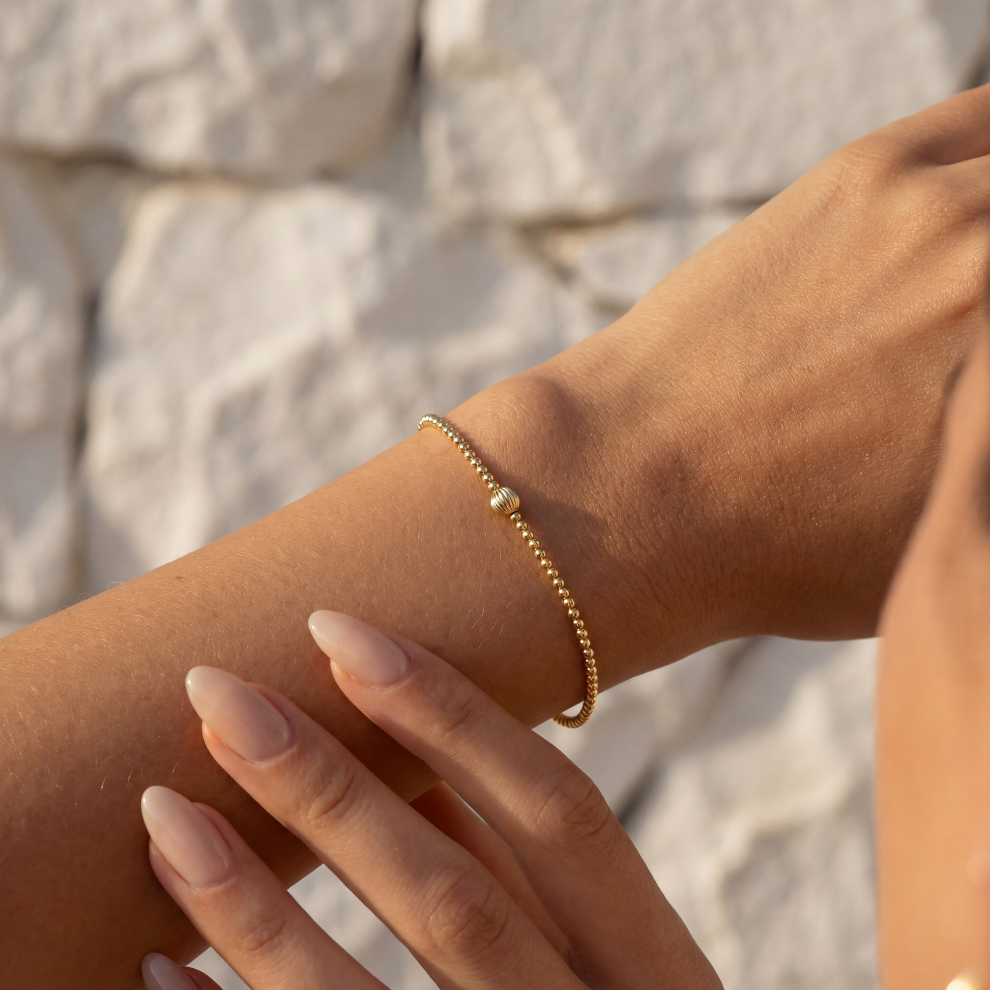 Ally | Gold Filled Beaded Bracelet