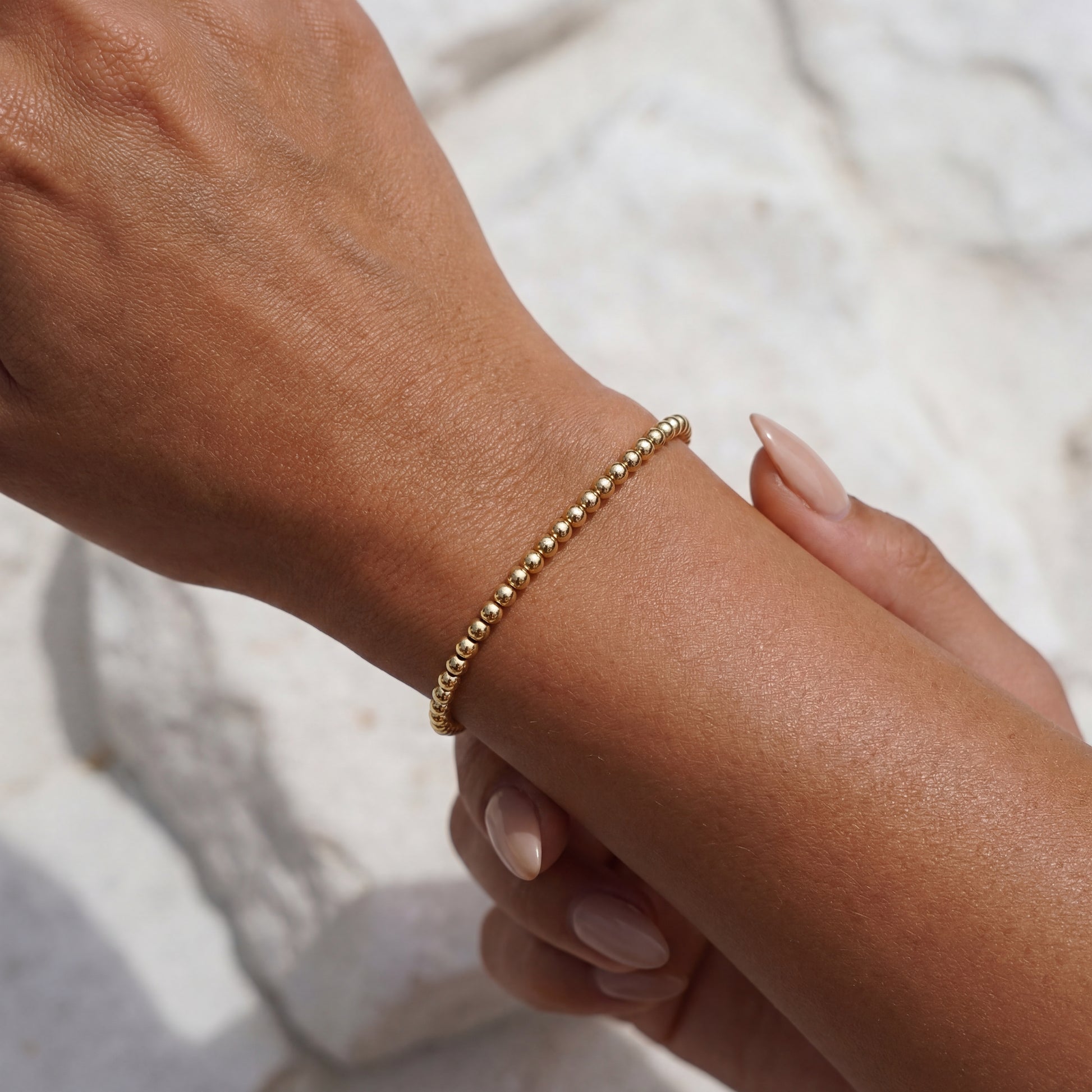 Classic 3MM | Gold Filled Beaded Bracelet