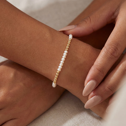 Anna | Gold Filled Beaded Bracelet