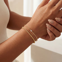 April | Beaded Birthstone Bracelet Duo