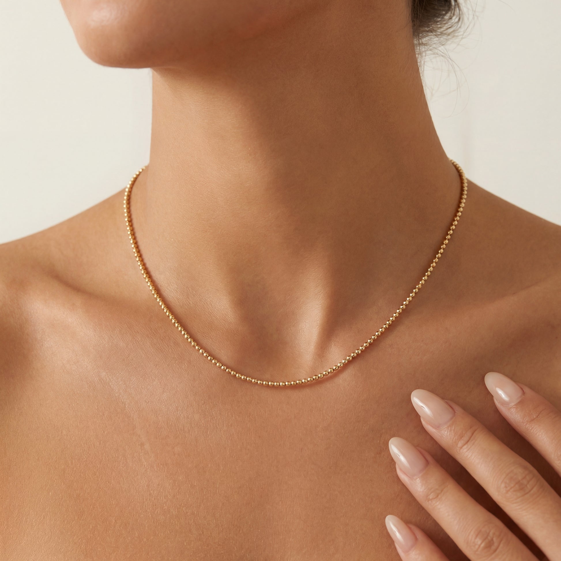 Classic 2MM | Gold Filled Beaded Necklace