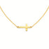 Horizontal Cross | Gold Plated Necklace - Bara Boheme