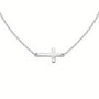 Horizontal Cross | Gold Plated Necklace - Bara Boheme