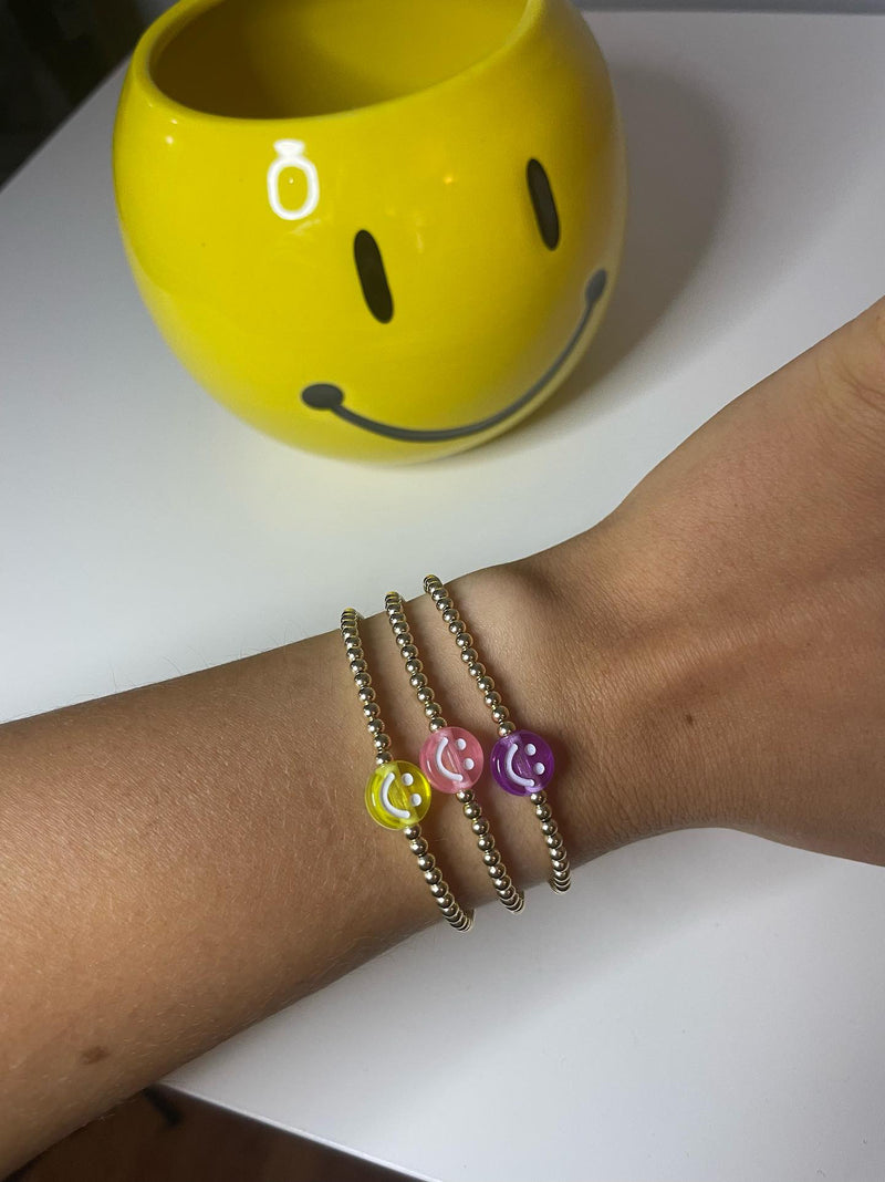 Smiley Face Bracelet, Be Happy Bracelet, Smile Gold Beaded Bracelet, Smiley  Face Gold Filled Bracelet - Etsy | Beaded bracelets diy, Beaded bracelets,  Diy bracelet designs