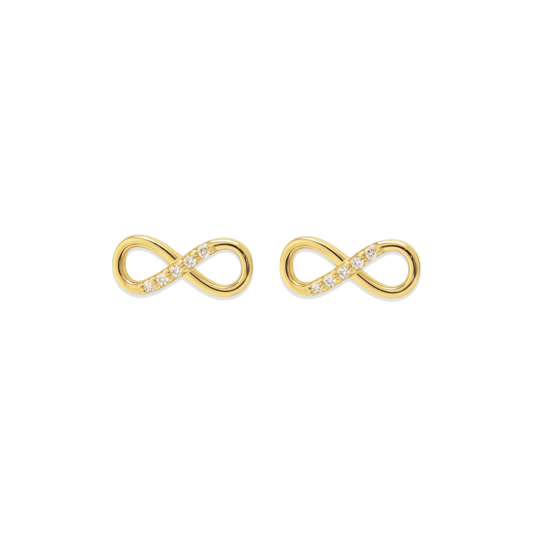 Infinity | Pave Stud Earrings - Bara Boheme