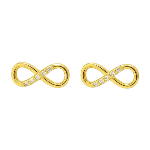 Infinity | Crystal Stud Earrings