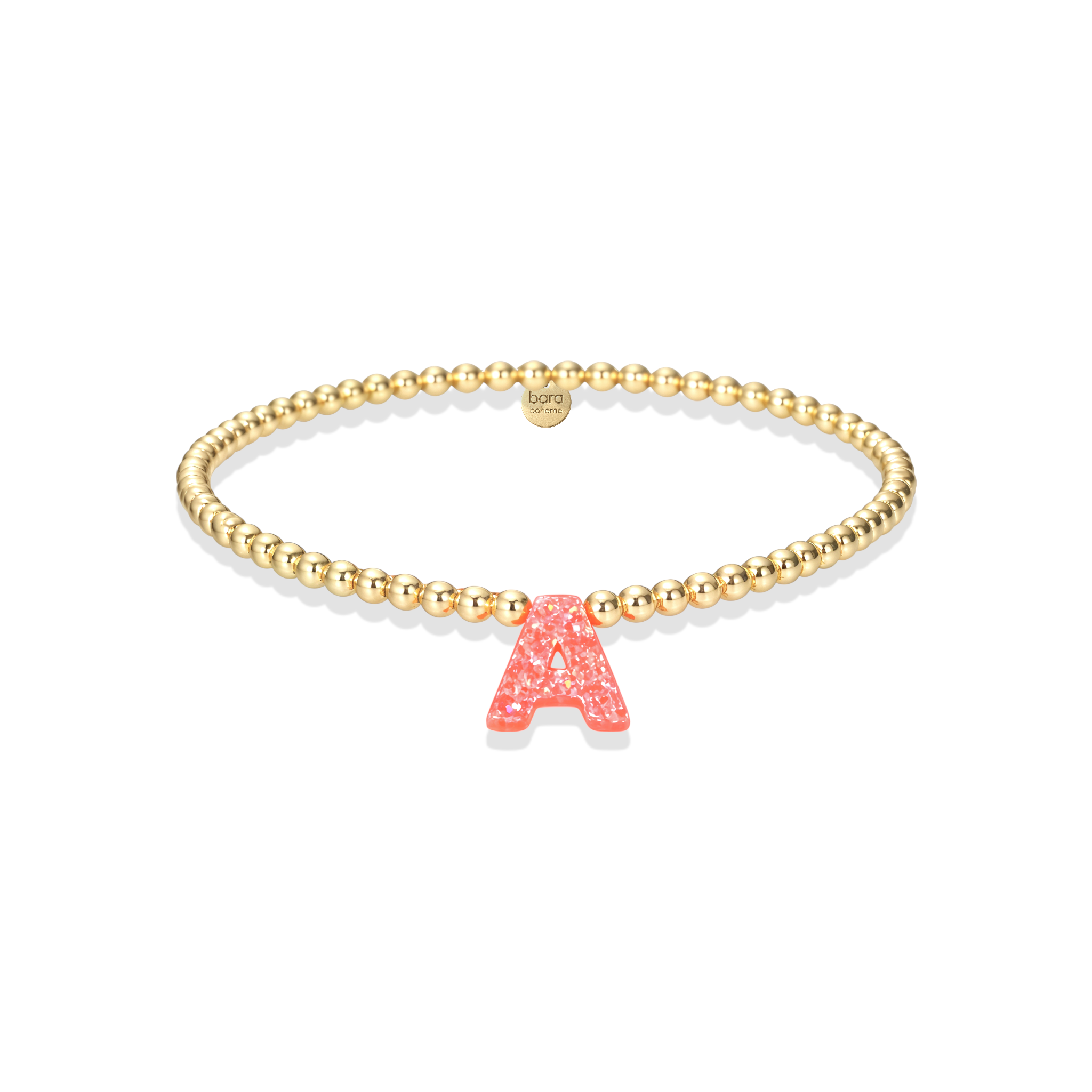 Opal Initials A-M | Gold Filled Beaded Bracelet