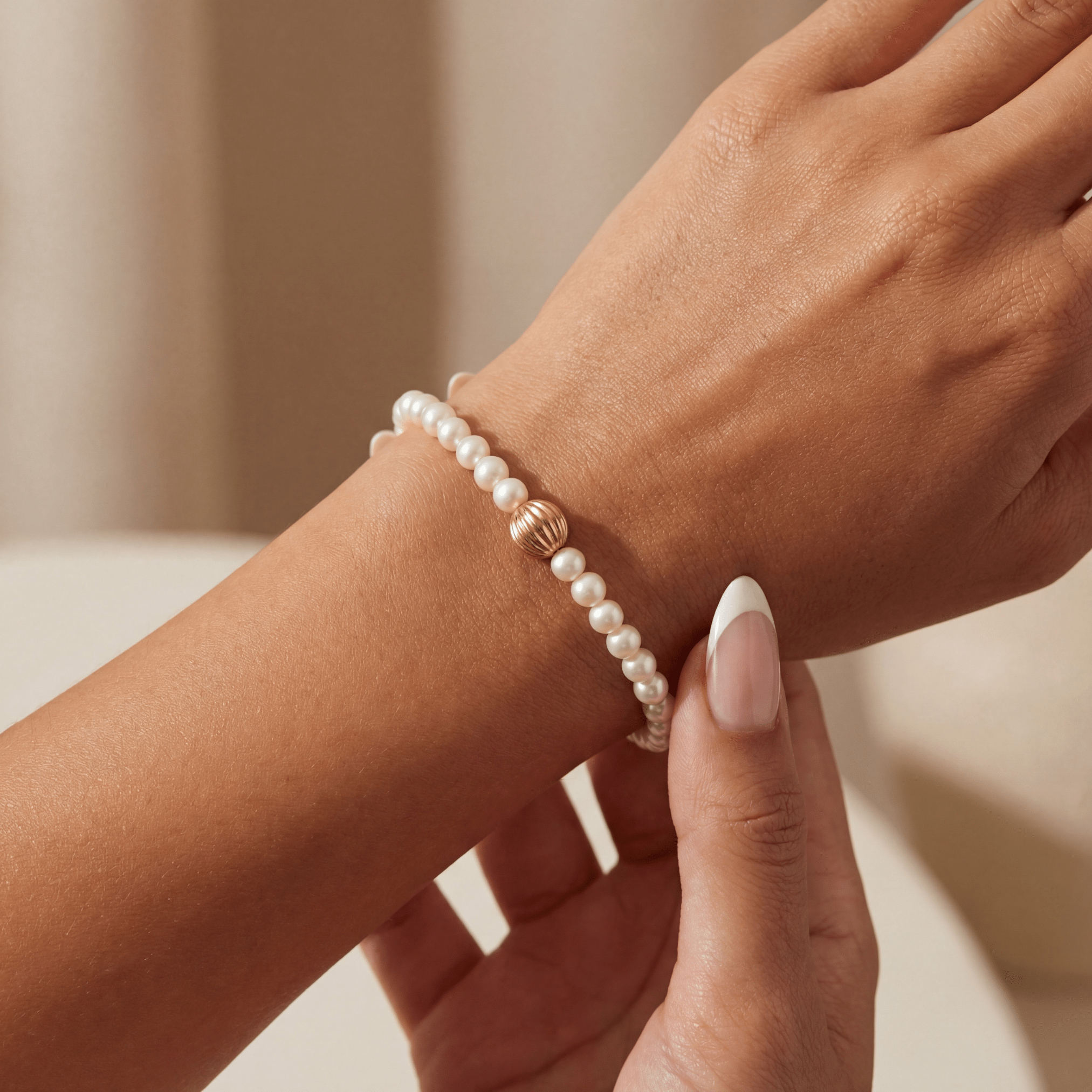 Isabella Pearl Beaded Bracelet - Bara Boheme