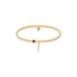 Italian Horn x Crystal Beaded Charm Bracelet - Bara Boheme