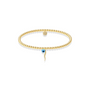 Italian Horn x Eye Beaded Charm Bracelet - Bara Boheme