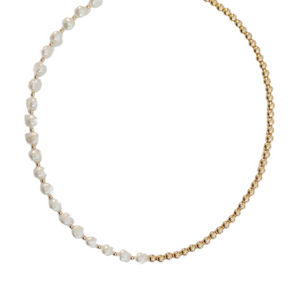 "IVY" 14k gold-filled & pearl beaded Choker/Necklace