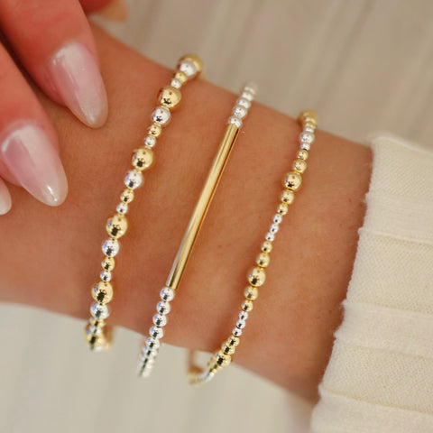 Jamie | Gold Filled Beaded Bracelet