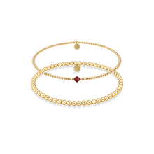 January | Beaded Birthstone Bracelet Duo