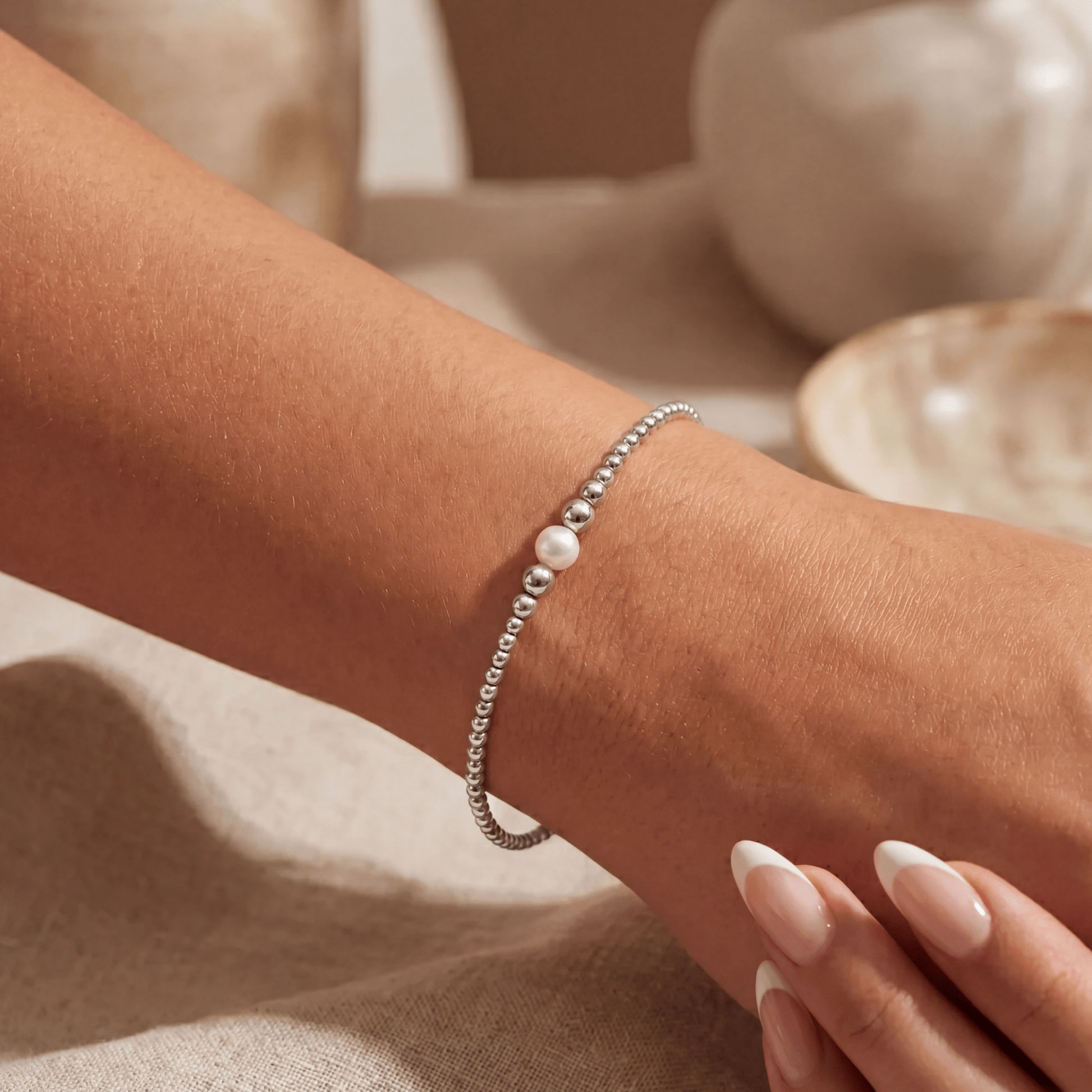 Jenna Pearl Beaded Bracelet - Bara Boheme
