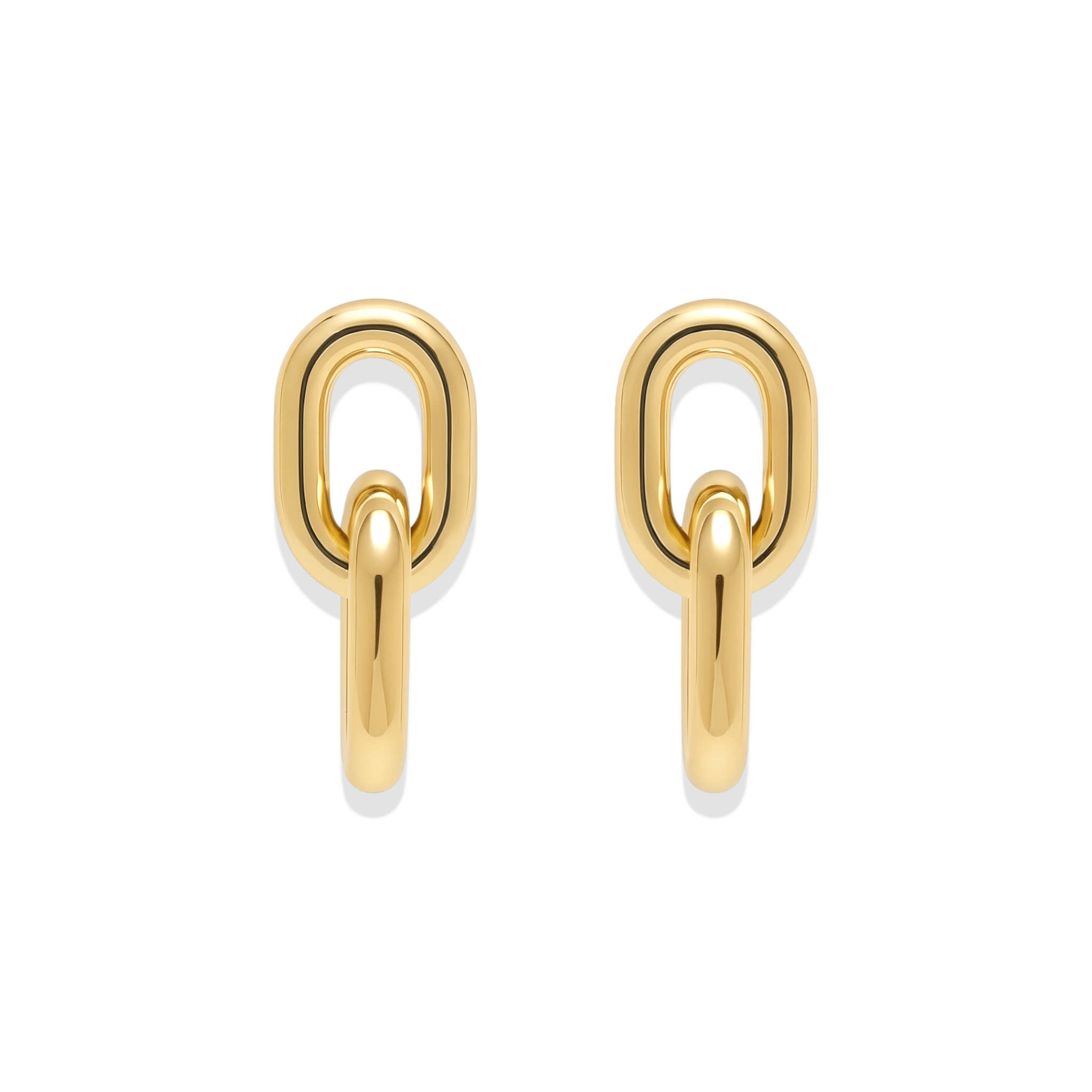 Jessica | Gold Link Earrings - Bara Boheme