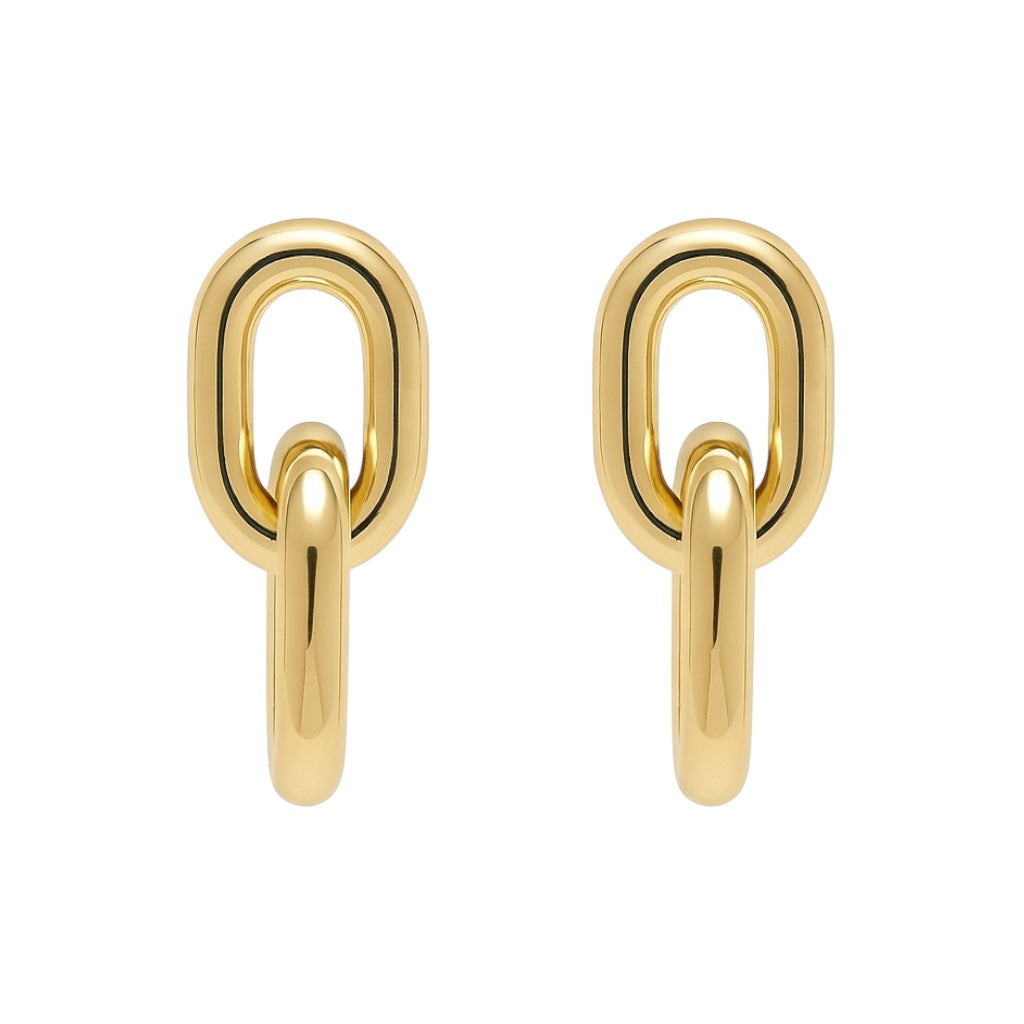 Jessica | Gold Link Earrings