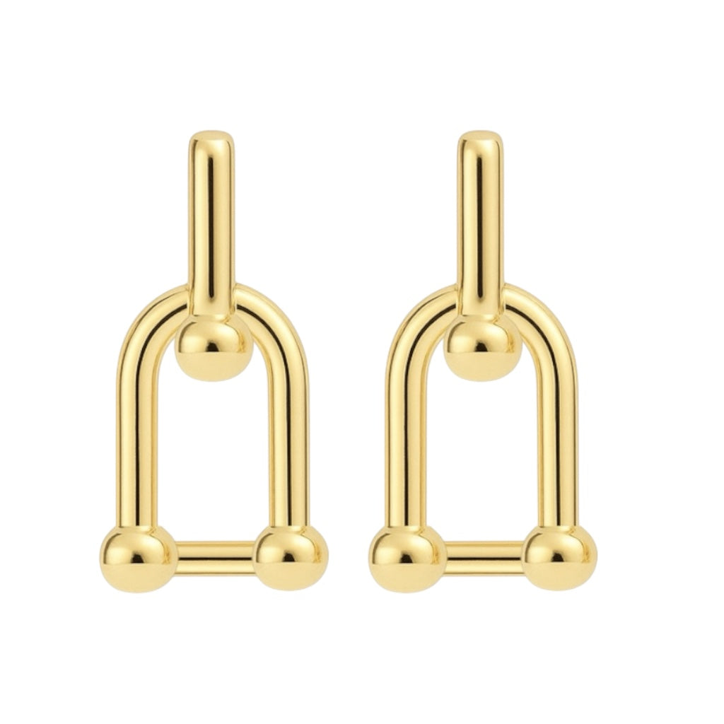 Jessie | Gold Plated Link Earrings