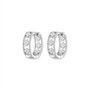 Juniper | Pave Hoop Huggie Earrings - Bara Boheme