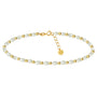 Kennedy | Gold Filled Beaded Anklet with Pearls - Bara Boheme