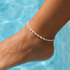 Kennedy Pearl Beaded Anklet - Bara Boheme