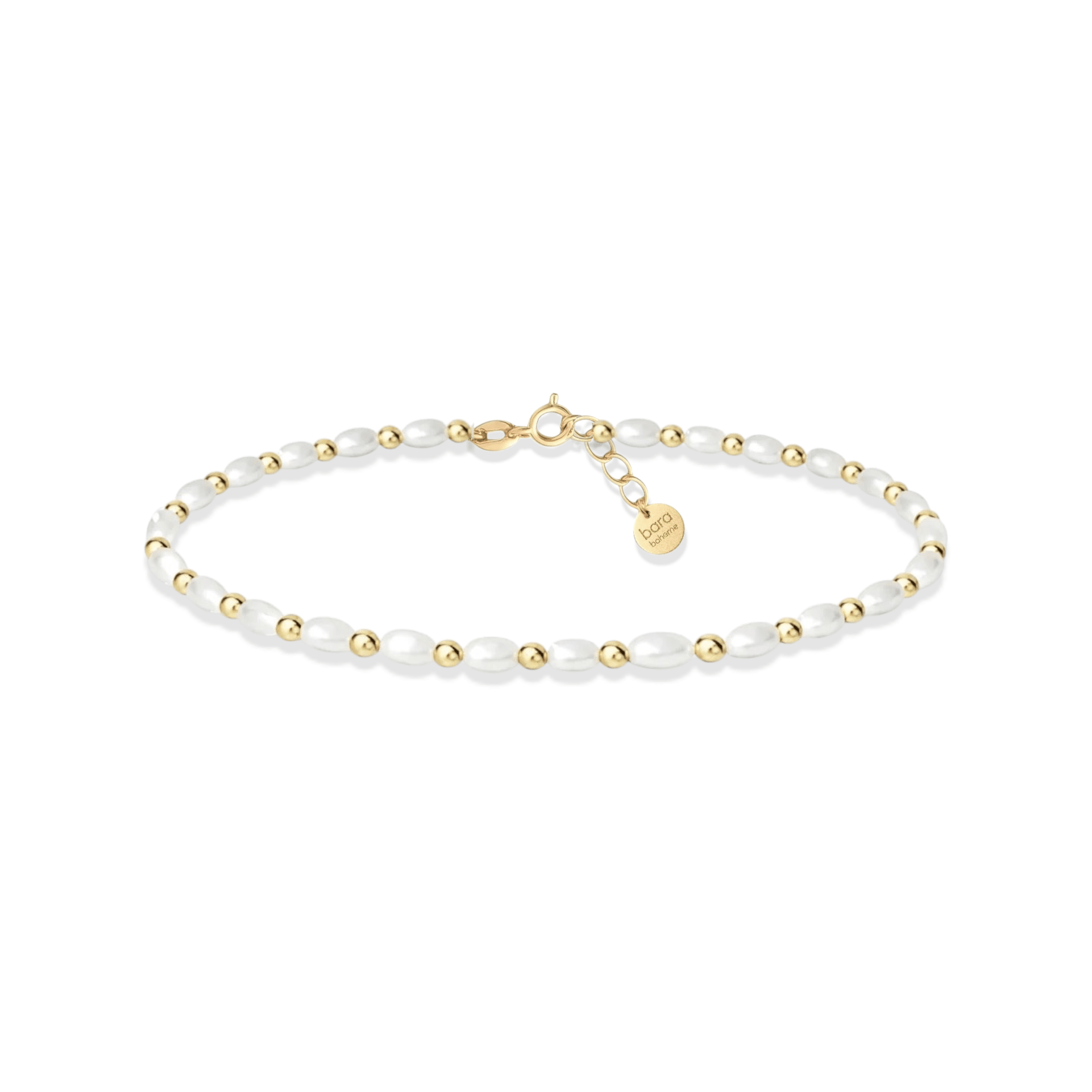 Kennedy Pearl Beaded Anklet - Bara Boheme