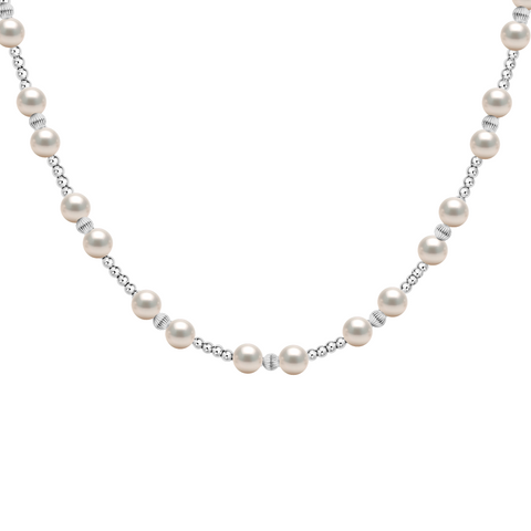 Kimberly | Gold Filled Beaded Necklace with Pearls