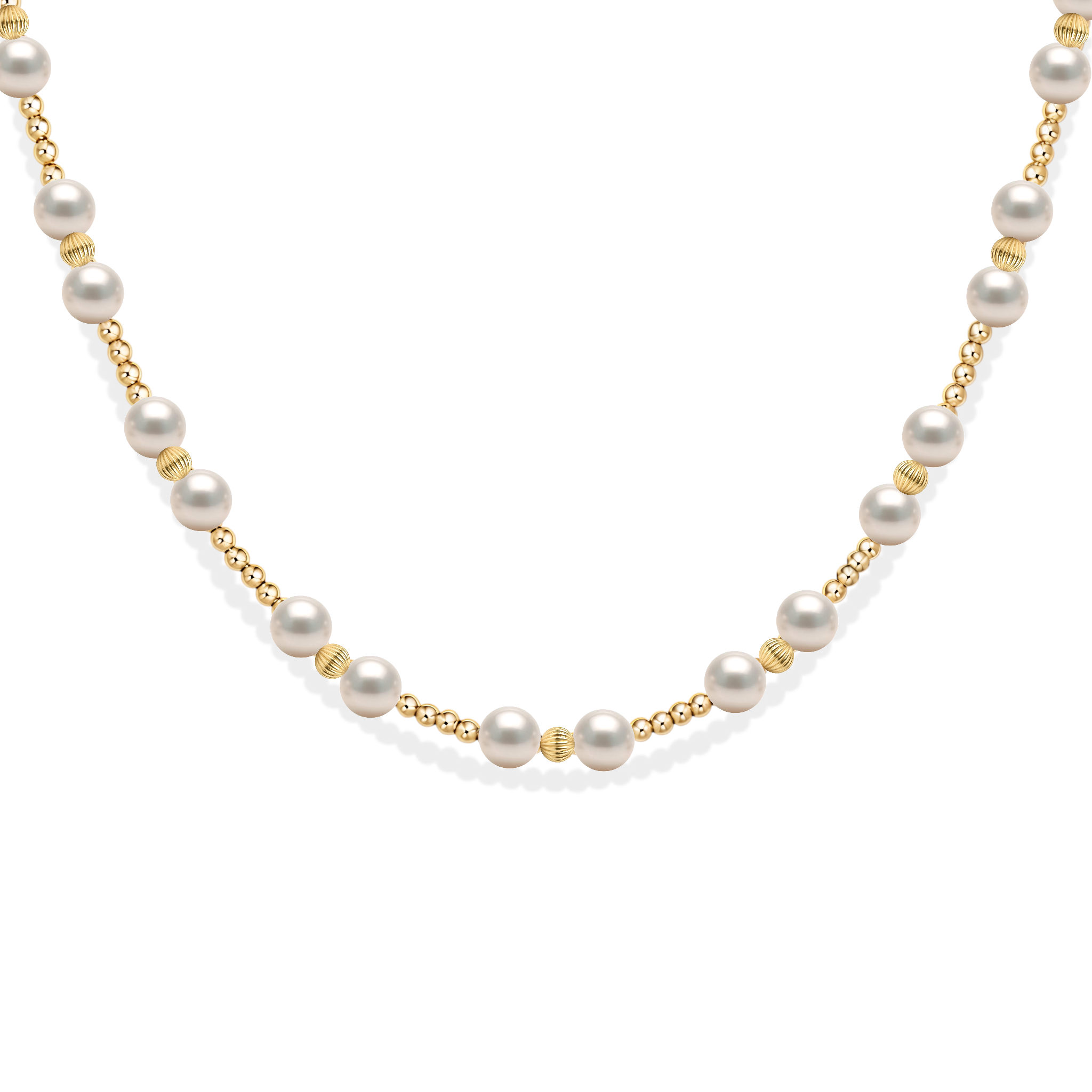 Kimberly | Gold Filled Beaded Necklace with Pearls