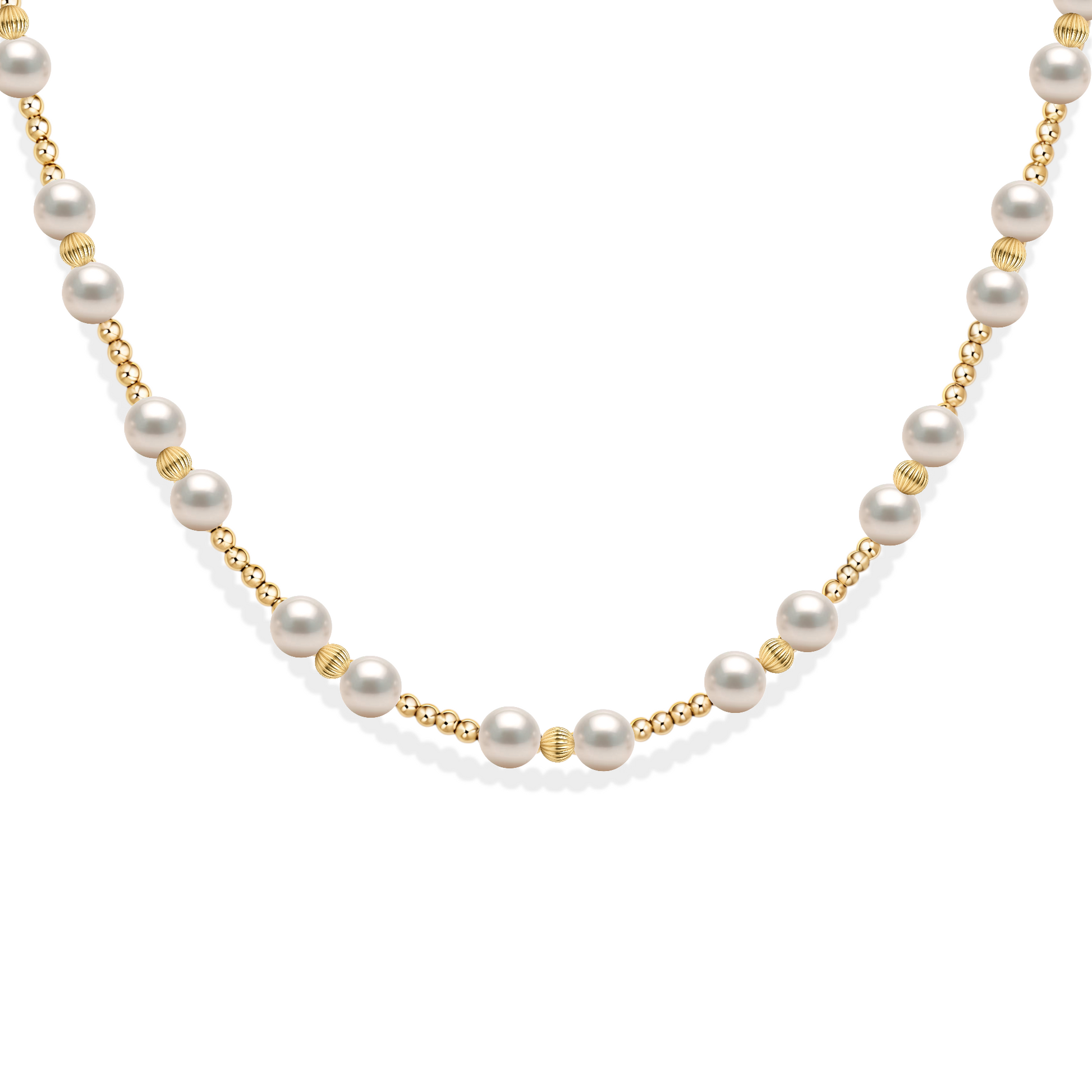 Kimberly | Gold Filled Beaded Necklace with Pearls