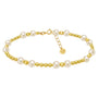 Kimberly | Gold Filled Beaded Anklet With Pearls - Bara Boheme