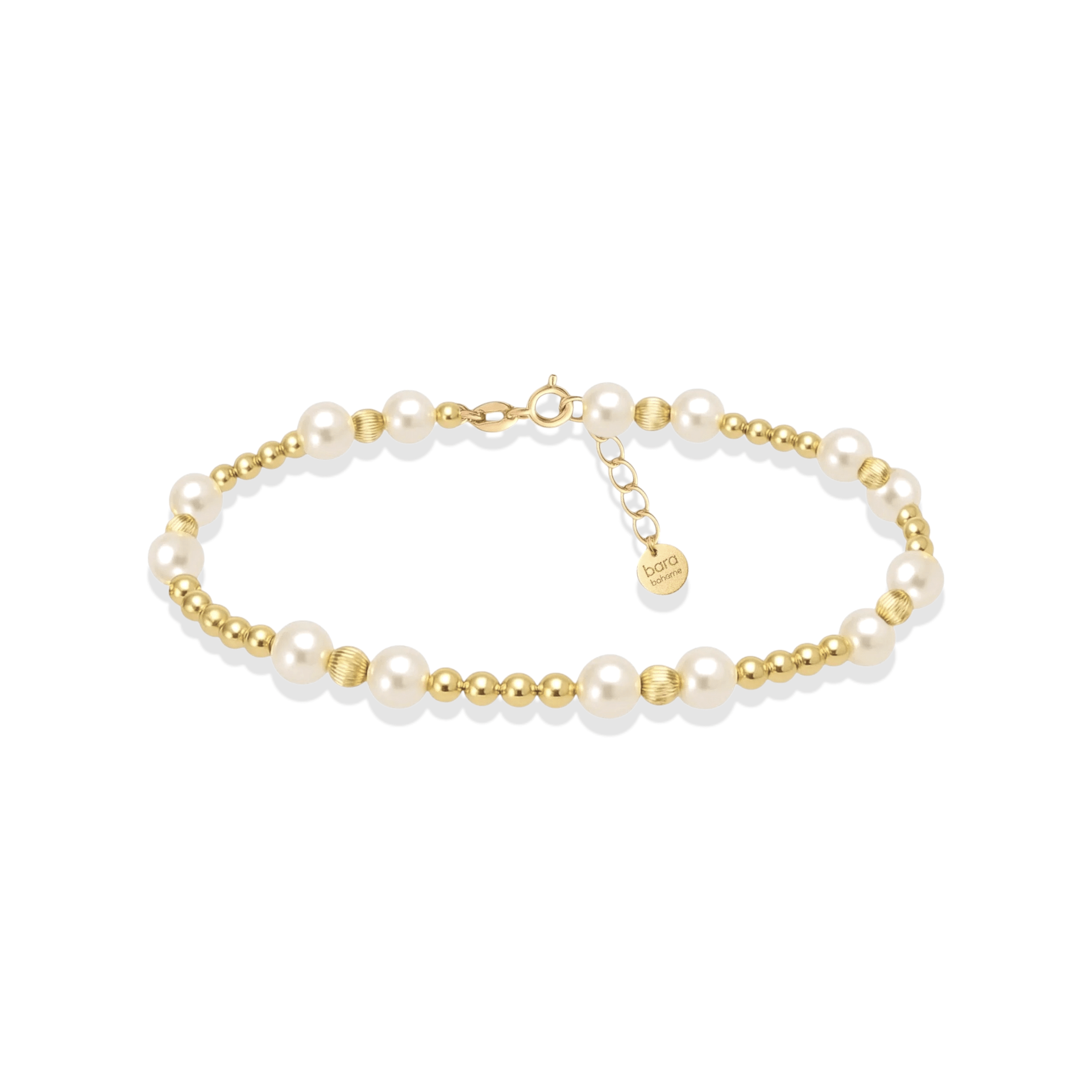 Kimberly Pearl Beaded Anklet - Bara Boheme