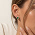 Kinley | Baguette Emerald Studs - Bara Boheme