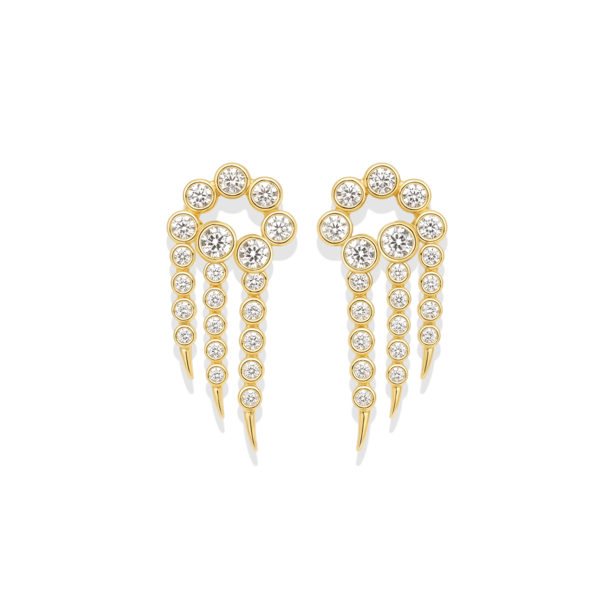 Klaw | Pave Stud Earrings - Bara Boheme