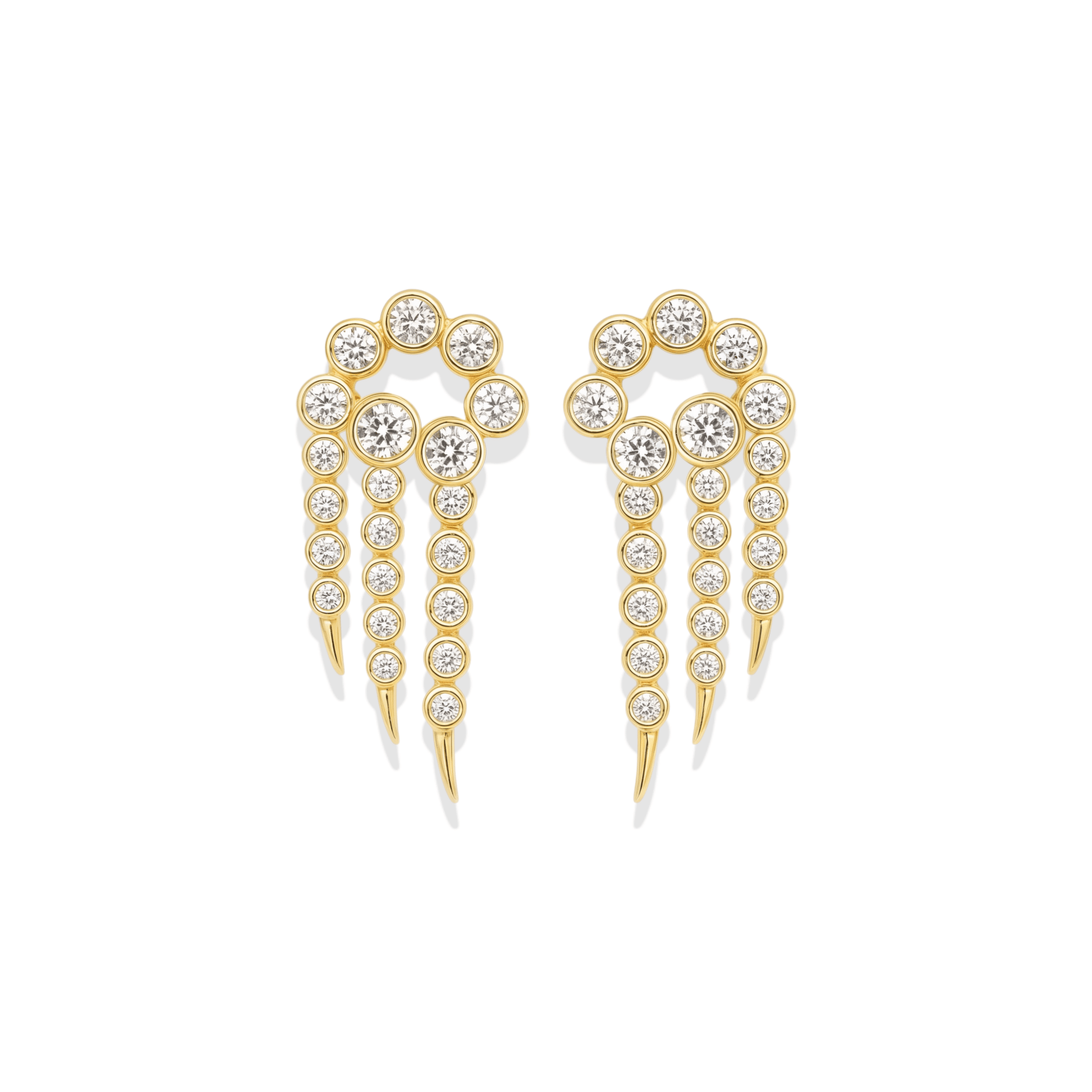 Klaw | Pave Stud Earrings - Bara Boheme