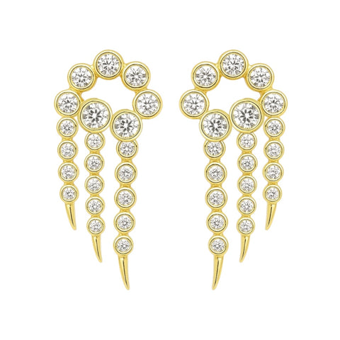 Klaw | Pave Stud Earrings