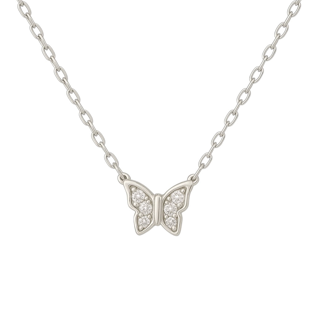 Kokaa | Pave Butterfly Necklace