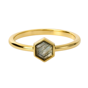 Labradorite | SPS Hexagon Ring