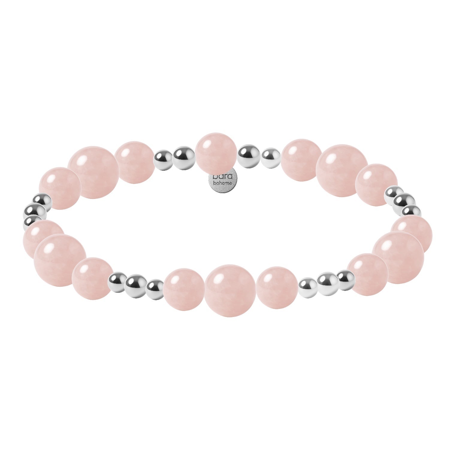 Lacey | Rose Quartz Beaded Bracelet - Bara Boheme