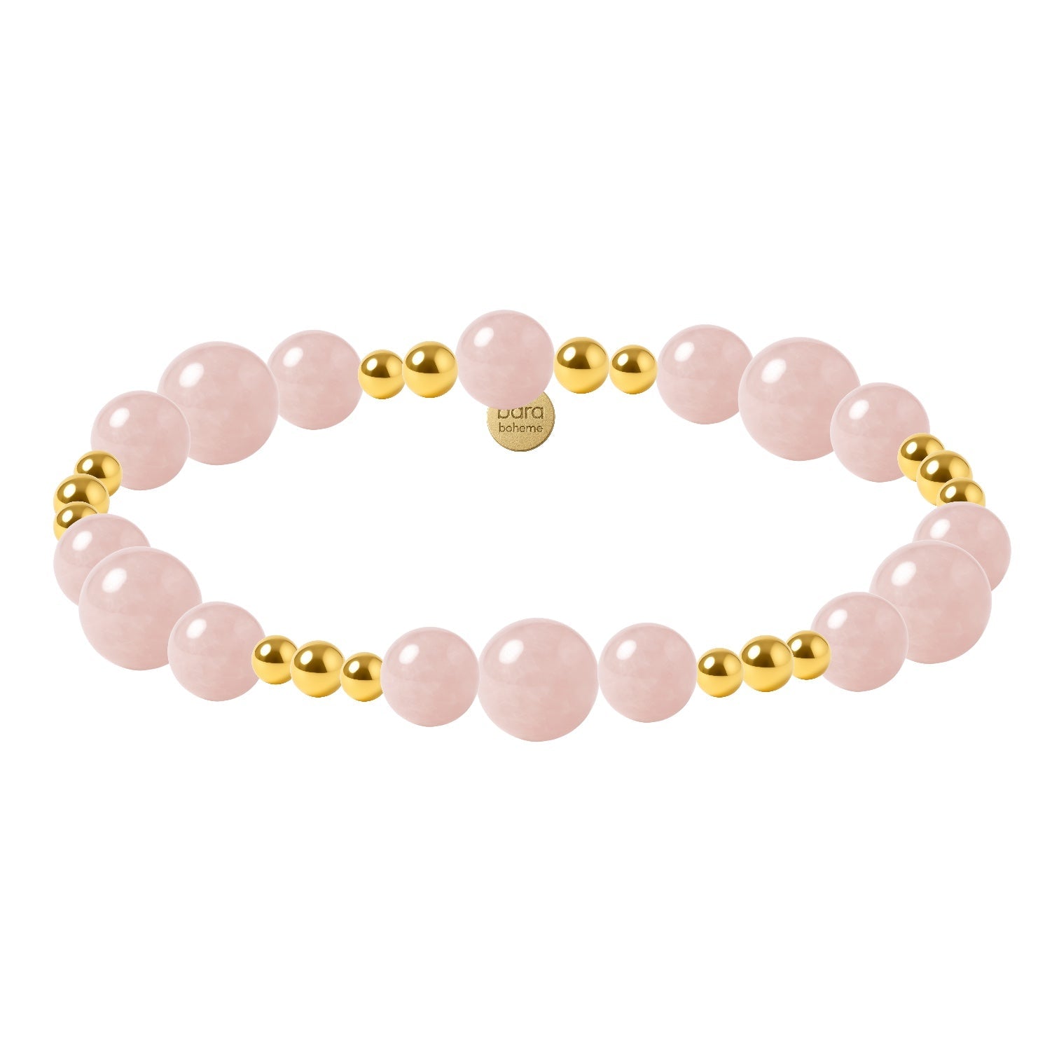 Lacey | Rose Quartz Beaded Bracelet - Bara Boheme