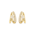 Lady | Pave Hoop Huggie Earrings - Bara Boheme
