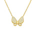 Lapia | Pave Butterfly Necklace - Bara Boheme