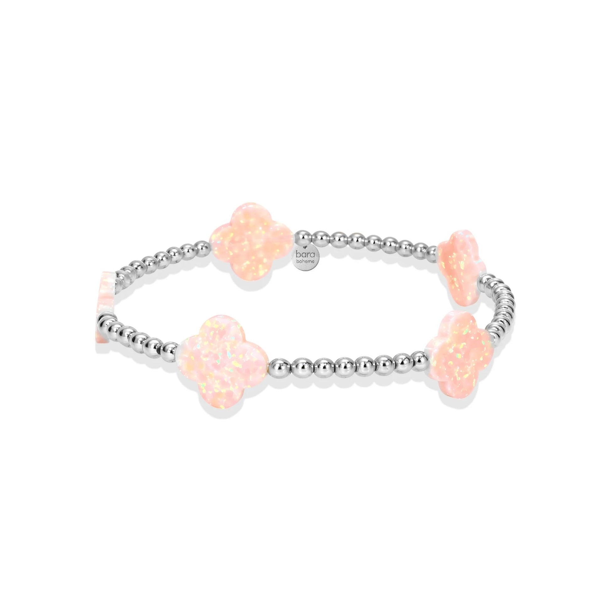 Large Clover Opal Beaded Bracelet — By the Yard - Bara Boheme