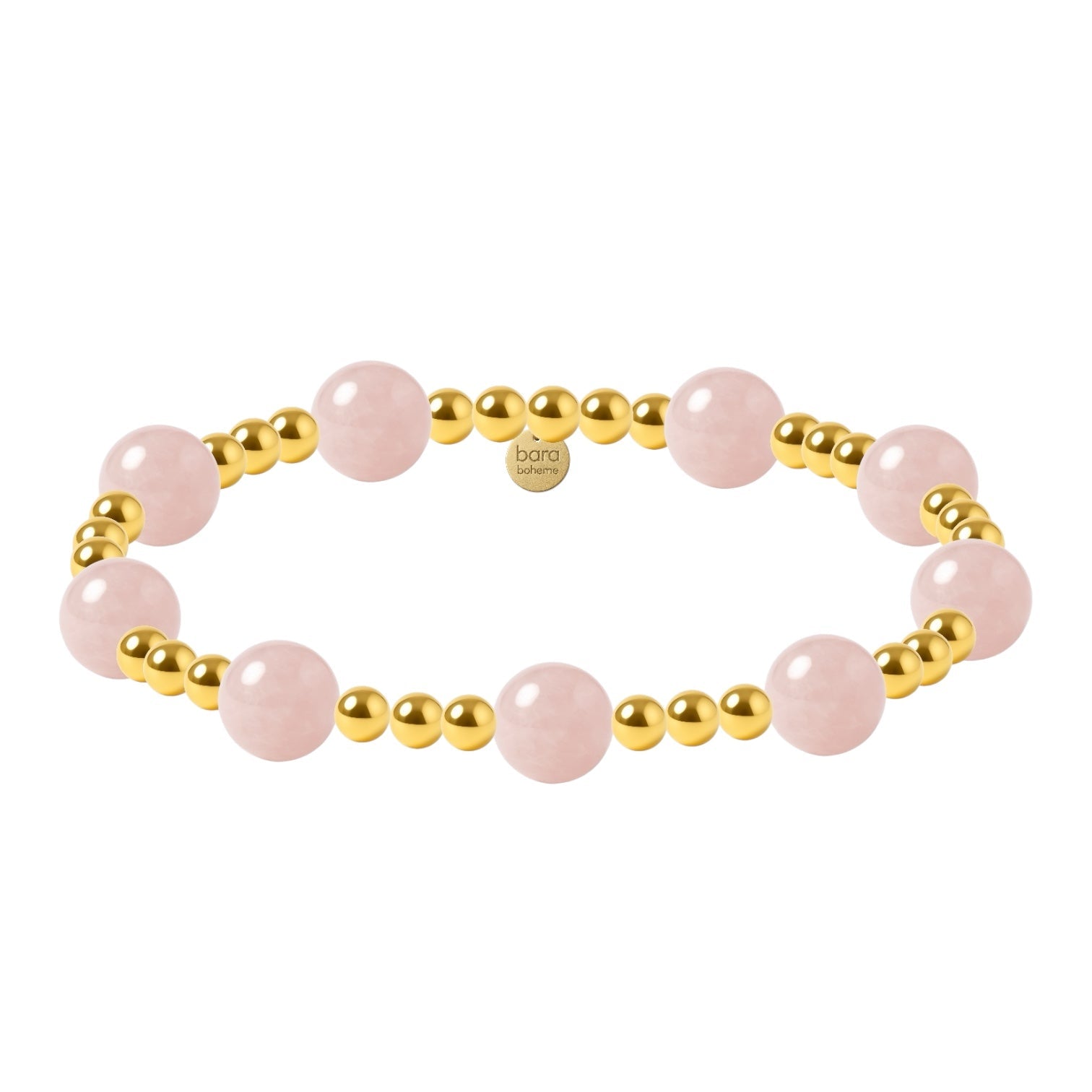 Layla | Rose Quartz Beaded Bracelet - Bara Boheme