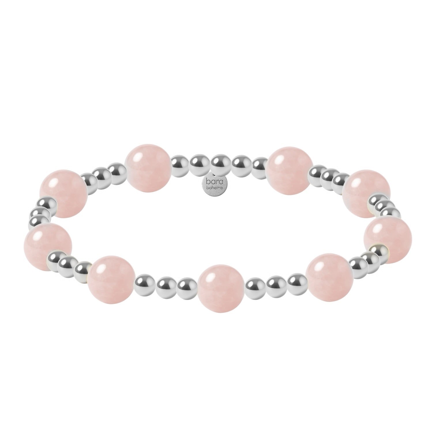Layla | Rose Quartz Beaded Bracelet - Bara Boheme
