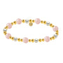 Leela | Rose Quartz Beaded Bracelet - Bara Boheme