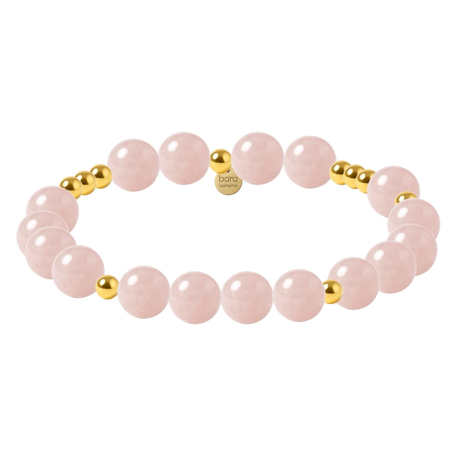 Leena | Rose Quartz Beaded Bracelet - Bara Boheme
