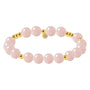 Leena | Rose Quartz Beaded Bracelet - Bara Boheme